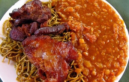 Carapulcra con Sopa Seca
